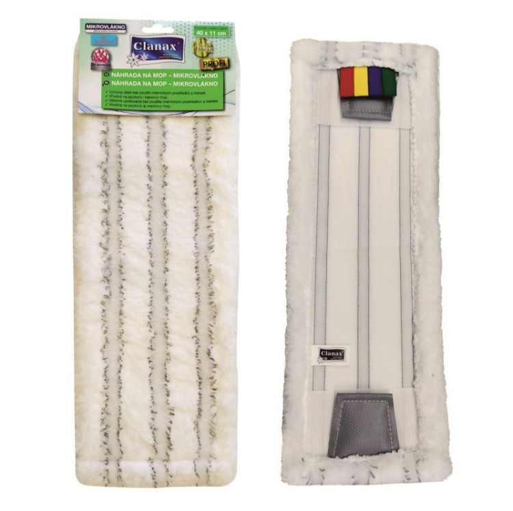 Mop náhrada mikrovlákno 40cm jazyk/kapsa